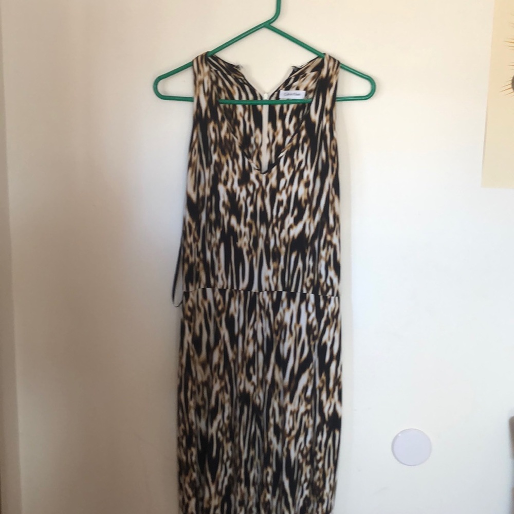 Calvin Klein animal print jumpsuit size 12
